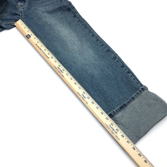 NEW Steve Madden Jeans Noelie Wide Leg Cuffed Jeans size 25 length 27" - Picture 10 of 11